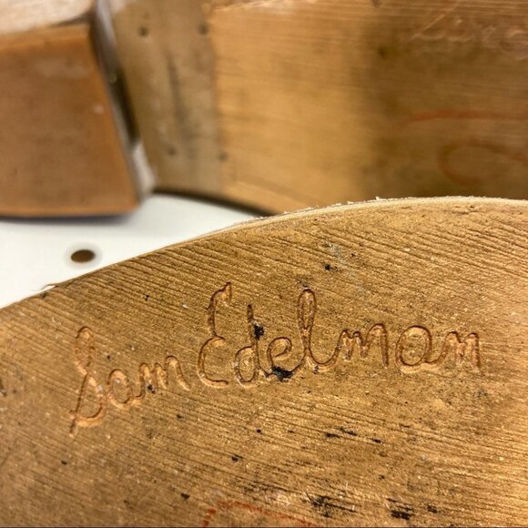 SAM EDELMAN Sz 8.5 Suede Western Style Stacked 1.5”  Heel Booties - Picture 8 of 10